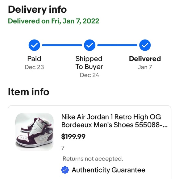 Nike air Jordan 1 retro OG high - Picture 7 of 8